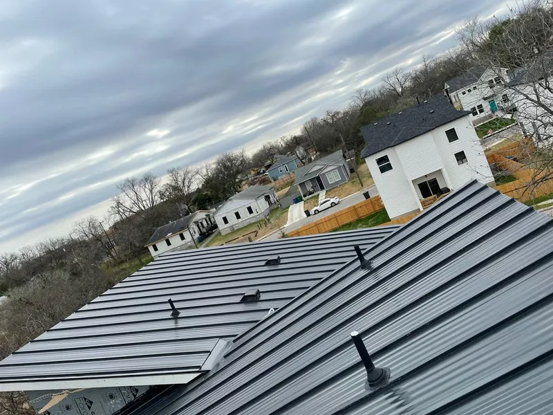 Standing seam metal roof panels with vents for Skylight Repair in Crestview